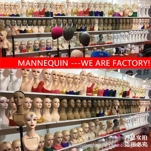 Custom made dark skin pretty mannequin head with shoulders with layered lashes 3d lash head mannequin head for hat